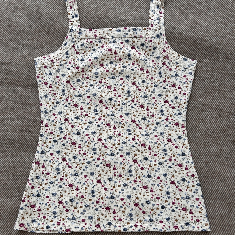 Sezane Multicolor Floral Tank Top